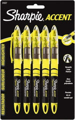 Sharpie - Fluorescent Yellow Highlighter - Chisel Tip, AP Nontoxic Ink - Exact Industrial Supply