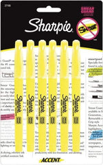 Sharpie - Fluorescent Yellow Highlighter - Chisel Tip, AP Nontoxic Ink - Exact Industrial Supply