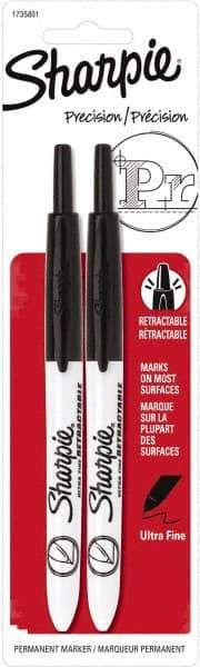 Sharpie - Black Permanent Marker - Ultra Fine Tip, AP Nontoxic Ink - Exact Industrial Supply