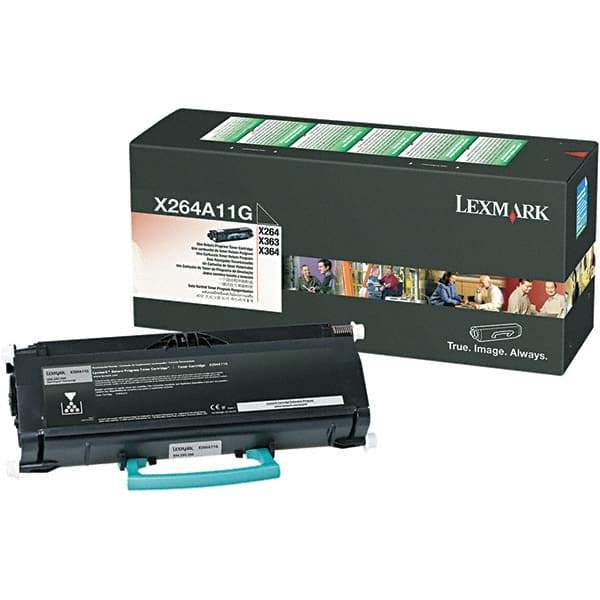 Lexmark - Black Toner Cartridge - Use with Lexmark X264, X363, X364 - Exact Industrial Supply