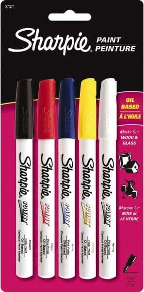 Sharpie - Assorted Colors, Paint Marker - Fine Tip - Exact Industrial Supply