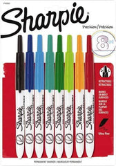 Sharpie - Assorted Colors, Permanent Marker - Retractable Ultra Fine Tip, AP Nontoxic Ink - Exact Industrial Supply