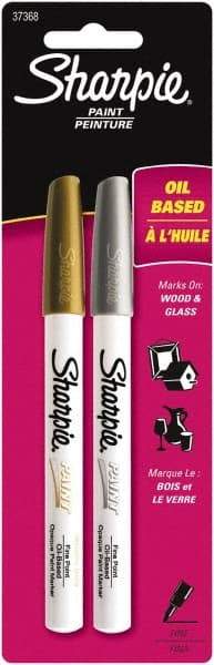 Sharpie - Gold and Silver Paint Marker - Fine Tip - Exact Industrial Supply
