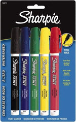 Sharpie - Assorted Colors, Paint Marker - Fine Tip - Exact Industrial Supply