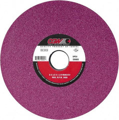 Camel Grinding Wheels - 8" Diam x 1-1/4" Hole x 3/4" Thick, J Hardness, 60 Grit Surface Grinding Wheel - Aluminum Oxide, Type 5, Medium Grade, Vitrified Bond, One-Side Recess - Exact Industrial Supply