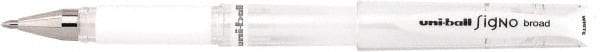 Uni-Ball - 1mm Stick Pen - White - Exact Industrial Supply