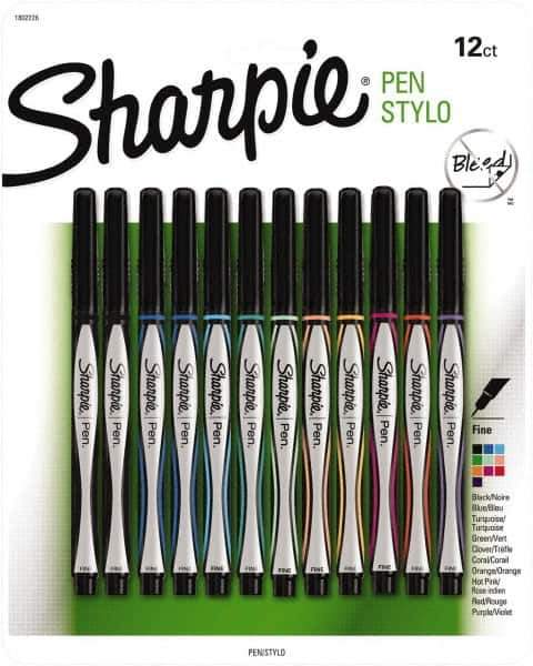 Sharpie - Fine Point Porous Point Pen - Assorted Colors - Exact Industrial Supply