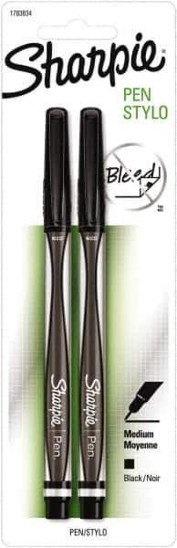 Sharpie - Medium/0.5mm Porous Point Pen - Black - Exact Industrial Supply
