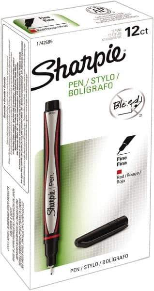 Sharpie - Fine Point Porous Point Pen - Red - Exact Industrial Supply