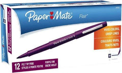 Paper Mate - Medium Porous Point Pen - Green - Exact Industrial Supply