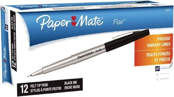 Paper Mate - Ultra Fine Porous Point Pen - Black - Exact Industrial Supply