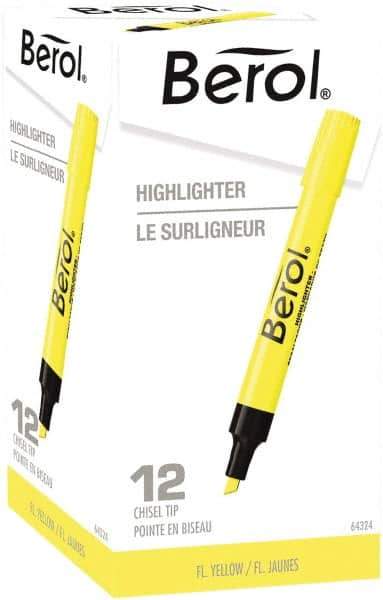 Dymo - Chisel Highlighter - Yellow - Exact Industrial Supply