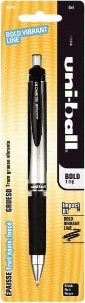 Uni-Ball - 1mm Retractable Pen - Black - Exact Industrial Supply