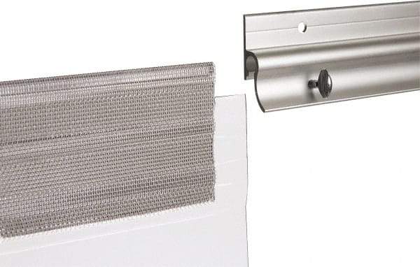TMI, LLC - 4' Long Aluminum Dock Strip Door Mounting Hardware - Use with Premium Strip Door Kit - Exact Industrial Supply