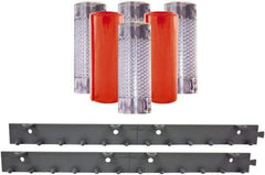 Aleco - 3' Door Width x 7' Door Height PVC Clear Smooth Anti-Insect Strip Door Kit - Clear - Exact Industrial Supply