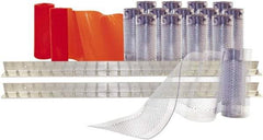 Aleco - 8' Door Width x 8' Door Height PVC Clear Smooth Anti-Insect Strip Door Kit - Clear - Exact Industrial Supply