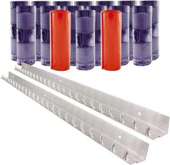 Aleco - 8' Door Width x 8' Door Height PVC Clear Smooth Anti-Insect Strip Door Kit - Clear - Exact Industrial Supply