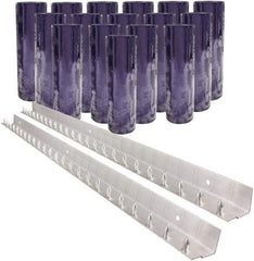 Aleco - 8' Door Width x 8' Door Height PVC Clear Smooth Strip Door Kit - Clear - Exact Industrial Supply