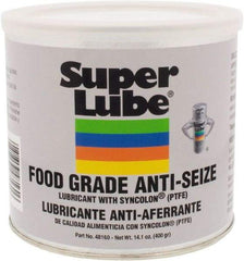 Synco Chemical - 14.1 oz Can Anti-Seize Lubricant - Synthetic with PTFE, 450 to 450°F, Translucent White, Water Resistant - Exact Industrial Supply