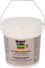 Synco Chemical - 5 Lb Pail Synthetic Lubricant w/PTFE General Purpose Grease - Translucent White, Food Grade, 450°F Max Temp, NLGIG 0, - Exact Industrial Supply