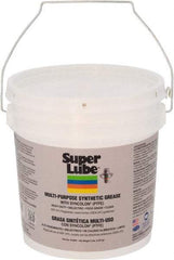 Synco Chemical - 5 Lb Pail Synthetic Lubricant w/PTFE General Purpose Grease - Translucent White, Food Grade, 450°F Max Temp, NLGIG 1, - Exact Industrial Supply