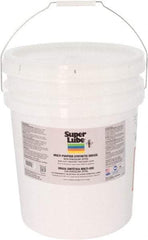 Synco Chemical - 30 Lb Pail Synthetic Lubricant w/PTFE General Purpose Grease - Translucent White, Food Grade, 450°F Max Temp, NLGIG 000, - Exact Industrial Supply