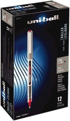 Uni-Ball - Roller Ball 0.7mm Stick Pen - Red - Exact Industrial Supply