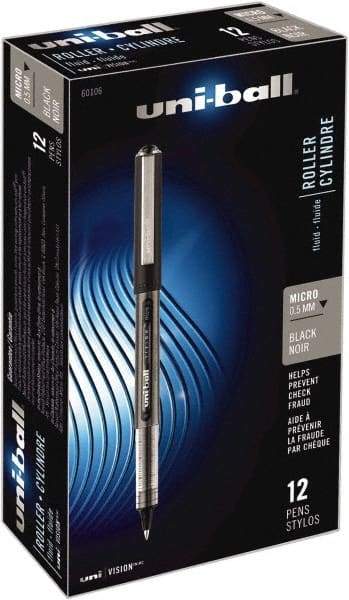 Uni-Ball - Roller Ball 0.5mm Stick Pen - Blue - Exact Industrial Supply