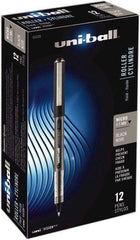 Uni-Ball - Roller Ball 0.5mm Stick Pen - Black - Exact Industrial Supply
