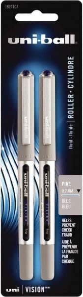 Uni-Ball - Roller Ball 0.7mm Stick Pen - Blue - Exact Industrial Supply
