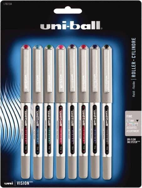Uni-Ball - Roller Ball 0.7mm Stick Pen - Assorted Colors - Exact Industrial Supply
