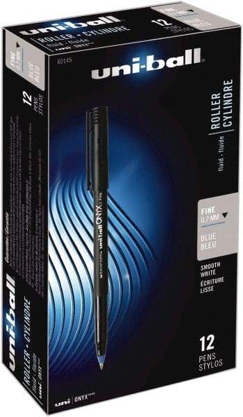 Uni-Ball - Roller Ball 0.7mm Stick Pen - Blue - Exact Industrial Supply