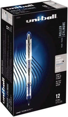 Uni-Ball - Roller Ball 0.8mm Stick Pen - Blue - Exact Industrial Supply