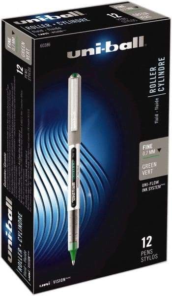 Uni-Ball - Roller Ball 0.7mm Stick Pen - Evergreen - Exact Industrial Supply