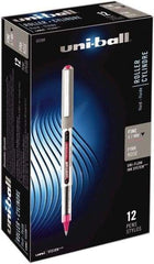 Uni-Ball - Roller Ball 0.7mm Stick Pen - Pink - Exact Industrial Supply