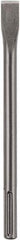 DeWALT - 1" Head Width, 12" OAL, 0.7" Shank Diam, Cold Chisel - SDS Max Drive, SDS Max Shank, Steel - Exact Industrial Supply