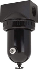 PRO-SOURCE - 425 CFM Oil/Water Condensate Separation Filter - 1-1/2" 250 psi, Manual Drain - Exact Industrial Supply