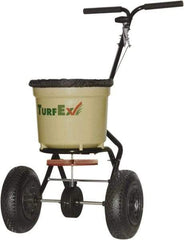 Trynex - 50 Lb Polyethylene Walk Behind Broadcast Landscape Spreader - 10" Pneumatic Wheels - Exact Industrial Supply