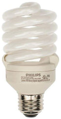 Philips - 23 Watt Fluorescent Residential/Office Medium Screw Lamp - 3,500°K Color Temp, 1,600 Lumens, 120 Volts, EL/mDT, 10,000 hr Avg Life - Exact Industrial Supply
