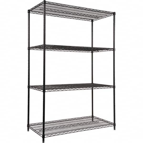 ALERA - 4,000 Lb Capacity 4 Shelf Wire Shelving - Starter Unit - Exact Industrial Supply