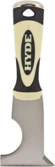 Hyde Tools - 2-1/2" Wide Chisel Edge Blade Stainless Steel 6-In-1 Tool - Stiff, Hammerhead Polypropylene Handle, 8" OAL - Exact Industrial Supply