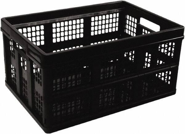 UNIVERSAL - 1 Compartment, 20-1/8" Wide x 10-3/4" High x 14-5/8" Deep, Portable Storage Box - Plastic, Black - Exact Industrial Supply