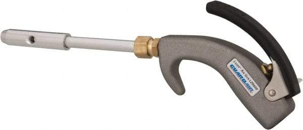 Guardair - 120 Max psi Venturi Nozzle Thumb Lever Blow Gun - 1/4 NPT, 6" Tube Length, Aluminum - Exact Industrial Supply