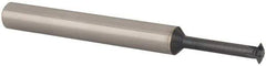 Scientific Cutting Tools - 18 to 56 TPI, Internal/External Single Profile Thread Mill - 1/4" Noml Diam, 0.182" Cut Diam, 1/4" Shank Diam, 4 Flute, 0.104" Neck Diam, 0.65" Neck Length, 2-1/2" OAL, AlTiN+ Finish - Exact Industrial Supply