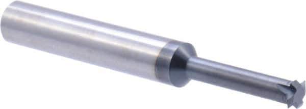 Scientific Cutting Tools - 14 to 40 TPI, Internal/External Single Profile Thread Mill - 3/8" Noml Diam, 0.29" Cut Diam, 3/8" Shank Diam, 4 Flute, 0.192" Neck Diam, 1" Neck Length, 3" OAL, AlTiN+ Finish - Exact Industrial Supply