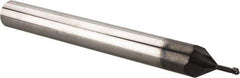 Scientific Cutting Tools - #2-56 UNC, 0.065" Cutting Diam, 3 Flute, Solid Carbide Helical Flute Thread Mill - Internal Thread, 0.15" LOC, 2-1/2" OAL, 1/4" Shank Diam - Exact Industrial Supply