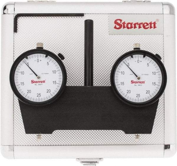 Starrett - 3/8 Inch Shank Diameter, Drop Indicator Spindle Square - For Use with Vertical Milling Machines - Exact Industrial Supply