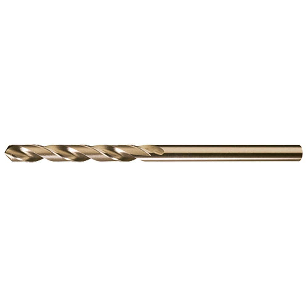 #30 1-5/8″ Flute Length 135° Cobalt Aircraft Extension Drill Straw Finish, 0.1285″ Diam Straight-Cylindrical Shank, Split Point, Self-Centering, Series 3722-6