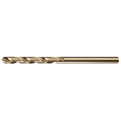 #30 1-5/8″ Flute Length 135° Cobalt Aircraft Extension Drill Straw Finish, 0.1285″ Diam Straight-Cylindrical Shank, Split Point, Self-Centering, Series 3722-6