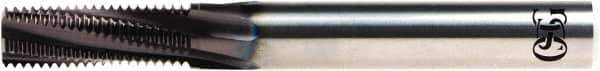 OSG - M10x1.00 Metric, 0.2953" Cutting Diam, 4 Flute, Solid Carbide Helical Flute Thread Mill - Internal Thread, 21mm LOC, 8mm Shank Diam - Exact Industrial Supply